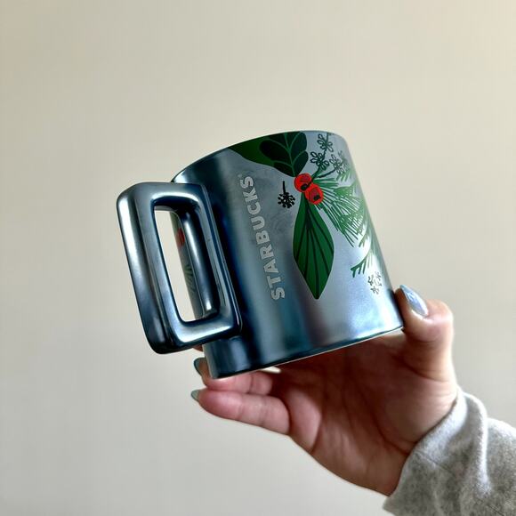 Starbucks Holly Christmas Greenery Holiday Mug - Picture 5 of 5